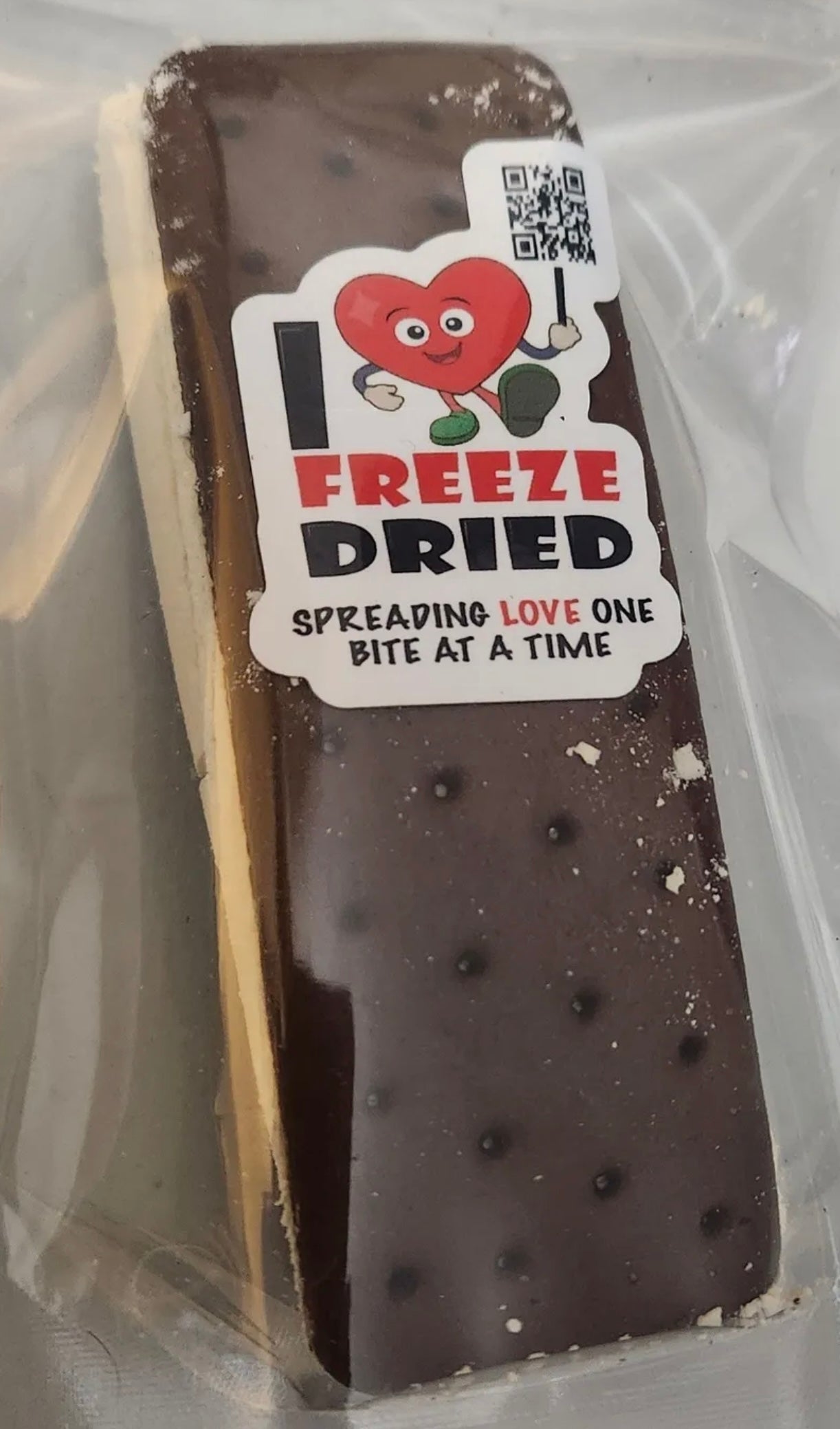 Freeze Dried Vanilla Ice Cream Sandwich